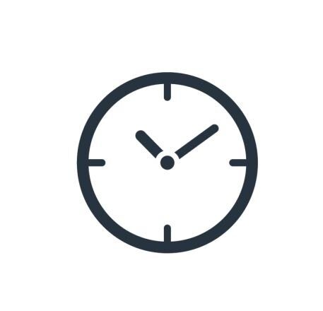 clock and time icons set, vector illustration